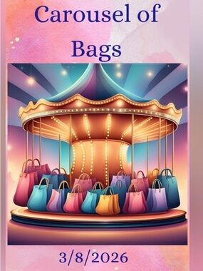EVENS 3/8> Carousel of Bags w/ RACHEL IS LIVE Tues/Wed/Fri 10am PST